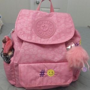 Kipling pink backpack